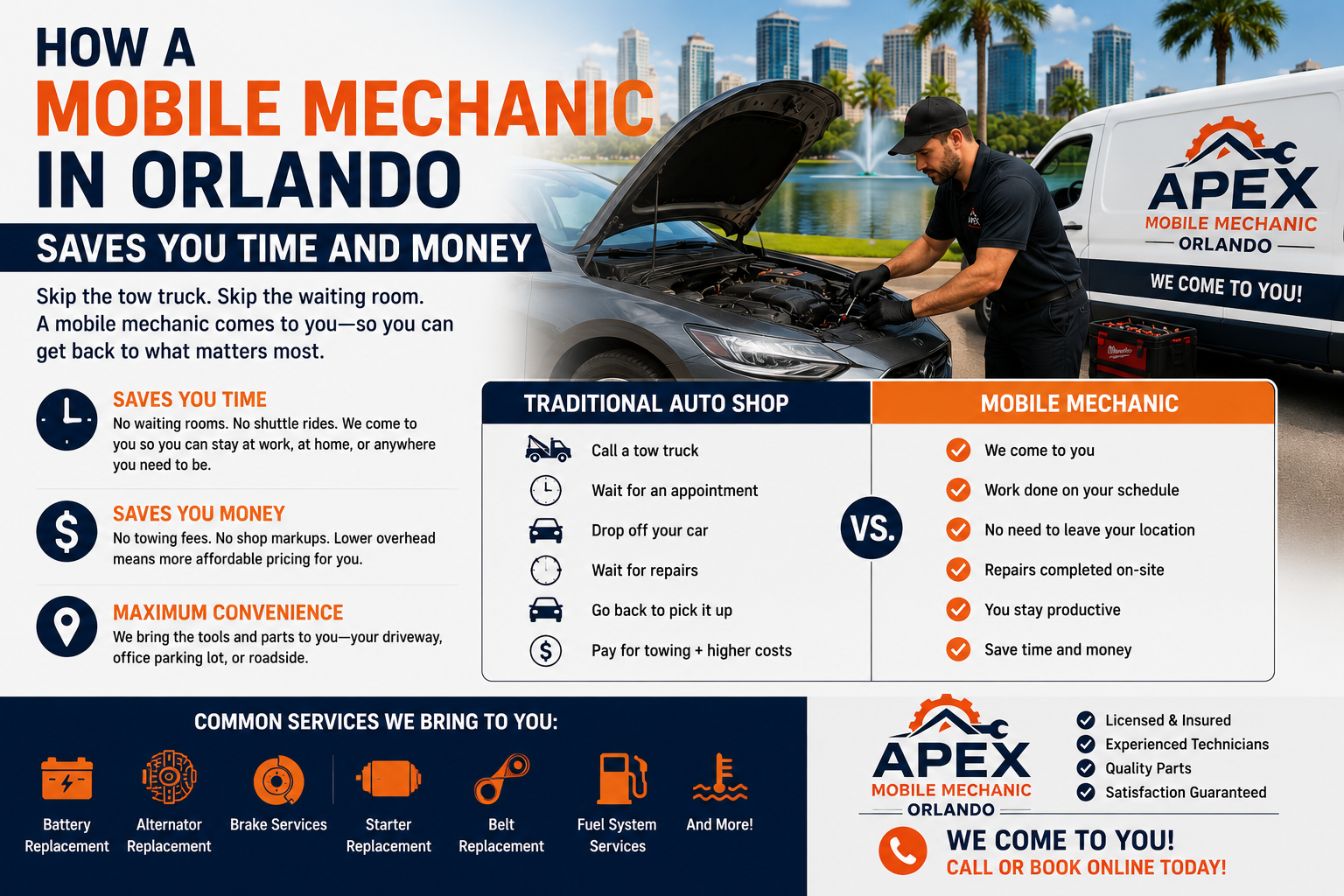 Mobile mechanic services in Orlando
